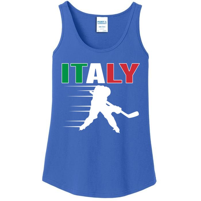 Italy Ice Hockey Fans Jersey Italian Hockey Team Supporter Gift Ladies Essential Tank