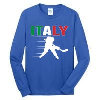 Italy Ice Hockey Fans Jersey Italian Hockey Team Supporter Gift Tall Long Sleeve T-Shirt