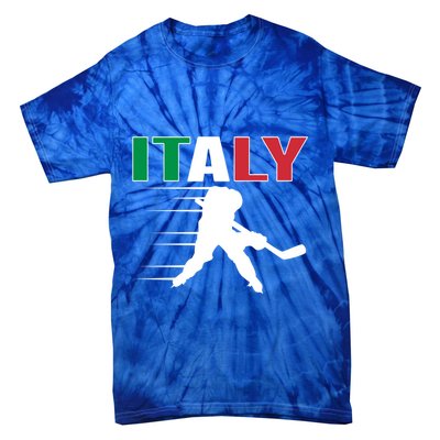 Italy Ice Hockey Fans Jersey Italian Hockey Team Supporter Gift Tie-Dye T-Shirt