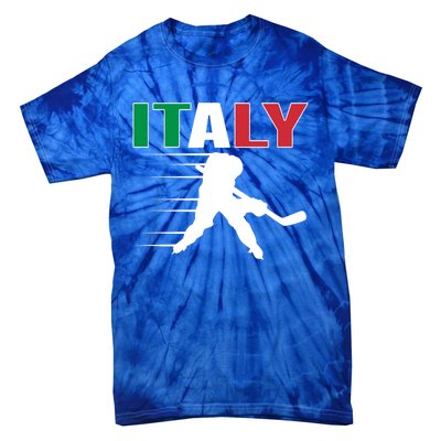 Italy Ice Hockey Fans Jersey Italian Hockey Team Supporter Gift Tie-Dye T-Shirt