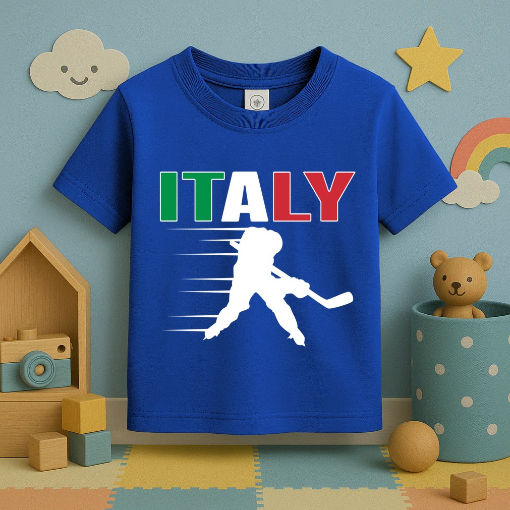 Italy Ice Hockey Fans Jersey Italian Hockey Team Supporter Gift Toddler T-Shirt