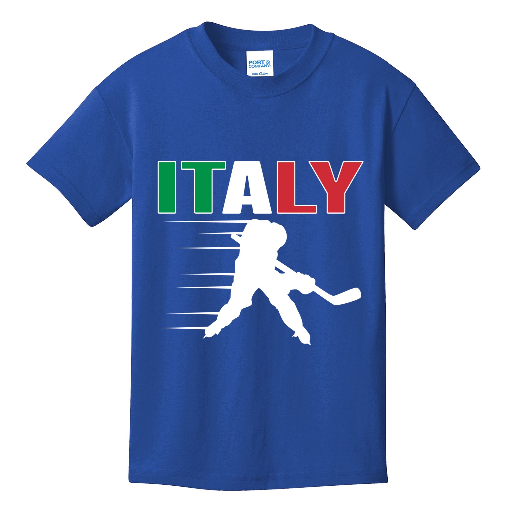 Italy Ice Hockey Fans Jersey Italian Hockey Team Supporter Gift Kids T-Shirt