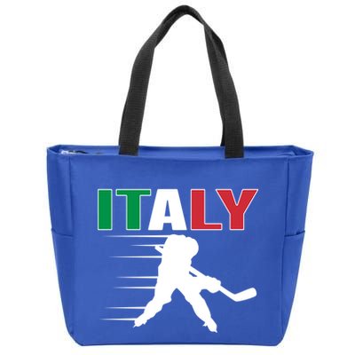 Italy Ice Hockey Fans Jersey Italian Hockey Team Supporter Gift Zip Tote Bag