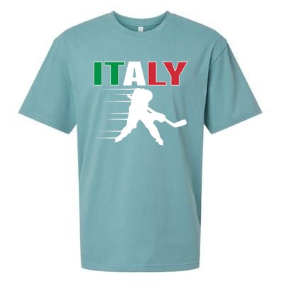 Italy Ice Hockey Fans Jersey Italian Hockey Team Supporter Gift Sueded Cloud Jersey T-Shirt