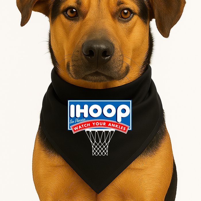 Ihoop I Hoop So Please Watch Your Ankles Classic Logo USA-Made Doggie Bandana