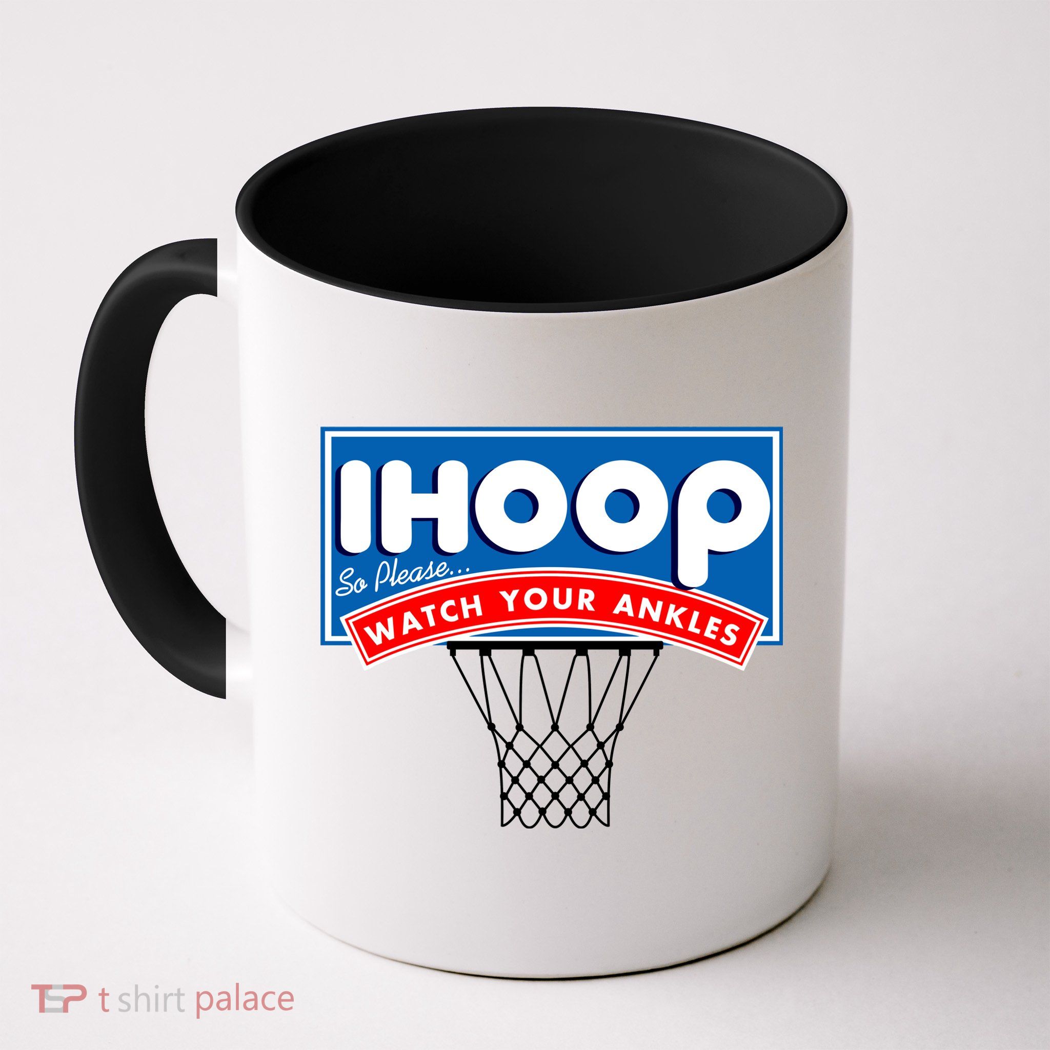Ihoop I Hoop So Please Watch Your Ankles Classic Logo Mug