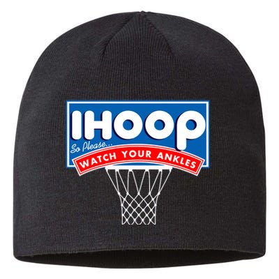 Ihoop I Hoop So Please Watch Your Ankles Classic Logo Sustainable Beanie