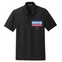 Ihoop I Hoop So Please Watch Your Ankles Classic Logo Dry Zone Grid Polo