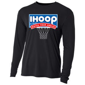 Ihoop I Hoop So Please Watch Your Ankles Classic Logo Cooling Performance Long Sleeve Crew