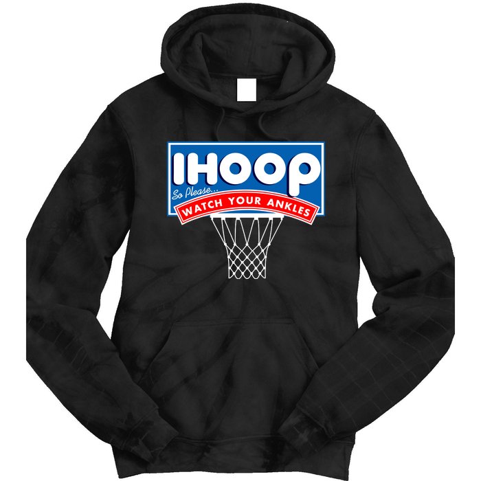 Ihoop I Hoop So Please Watch Your Ankles Classic Logo Tie Dye Hoodie