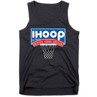 Ihoop I Hoop So Please Watch Your Ankles Classic Logo Tank Top