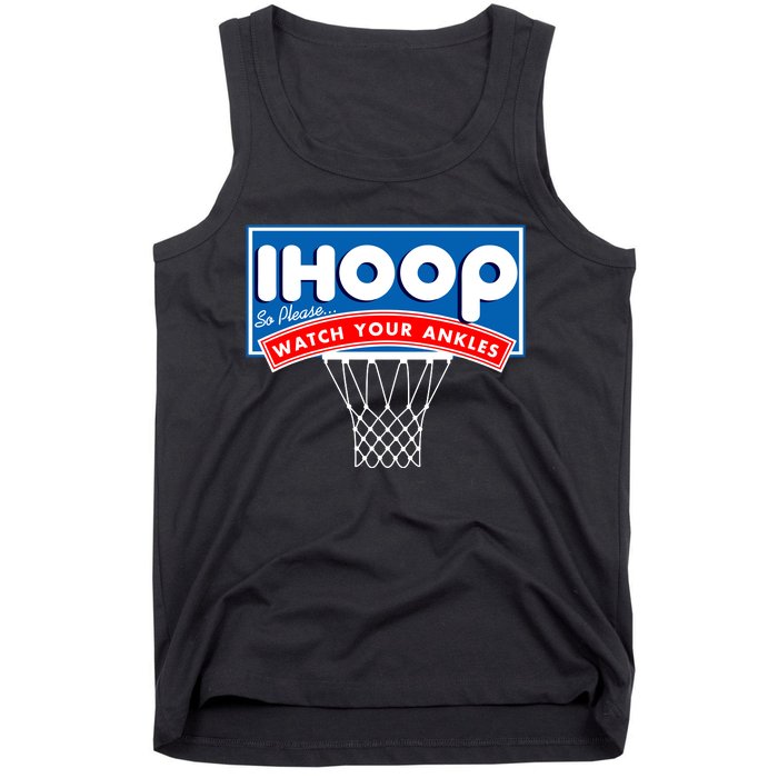 Ihoop I Hoop So Please Watch Your Ankles Classic Logo Tank Top