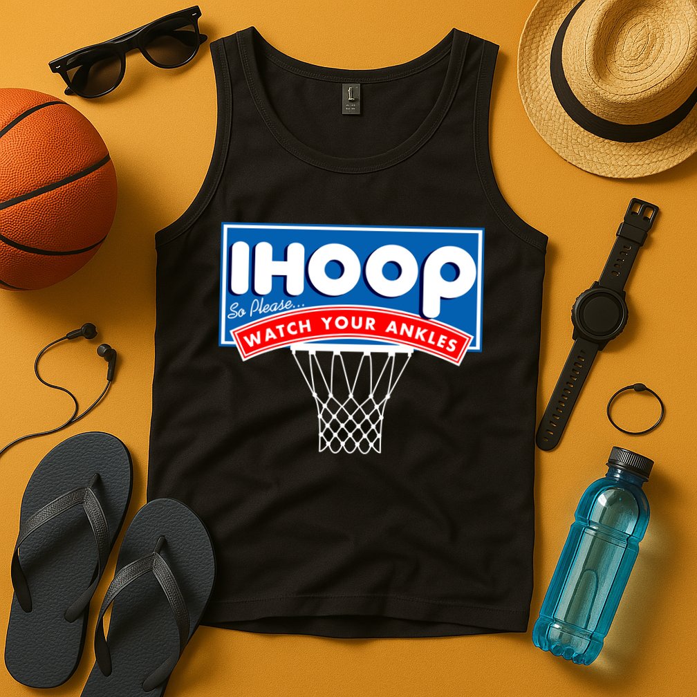 Ihoop I Hoop So Please Watch Your Ankles Classic Logo Tank Top