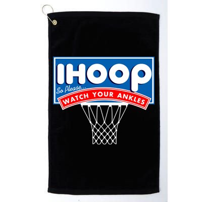 Ihoop I Hoop So Please Watch Your Ankles Classic Logo Golf Towel
