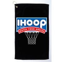 Ihoop I Hoop So Please Watch Your Ankles Classic Logo Golf Towel