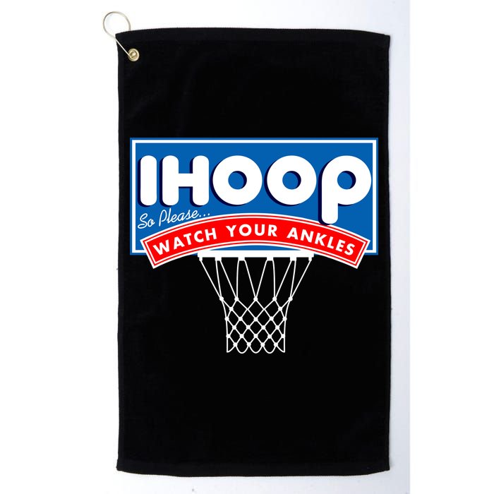 Ihoop I Hoop So Please Watch Your Ankles Classic Logo Golf Towel