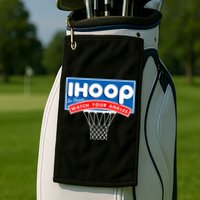 Ihoop I Hoop So Please Watch Your Ankles Classic Logo Golf Towel