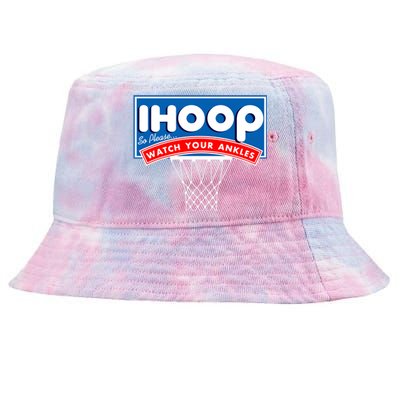 Ihoop I Hoop So Please Watch Your Ankles Classic Logo Tie-Dyed Bucket Hat