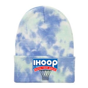 Ihoop I Hoop So Please Watch Your Ankles Classic Logo Tie Dye 12in Knit Beanie