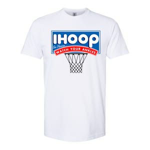 Ihoop I Hoop So Please Watch Your Ankles Classic Logo Softstyle CVC T-Shirt