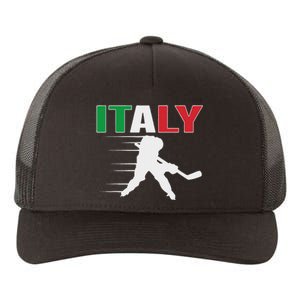 Italy Ice Hockey Fans Jersey Italian Hockey Team Supporter Yupoong Adult 5-Panel Trucker Hat