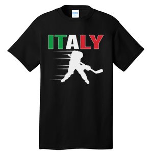 Italy Ice Hockey Fans Jersey Italian Hockey Team Supporter Tall T-Shirt