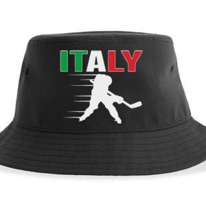 Italy Ice Hockey Fans Jersey Italian Hockey Team Supporter Sustainable Bucket Hat