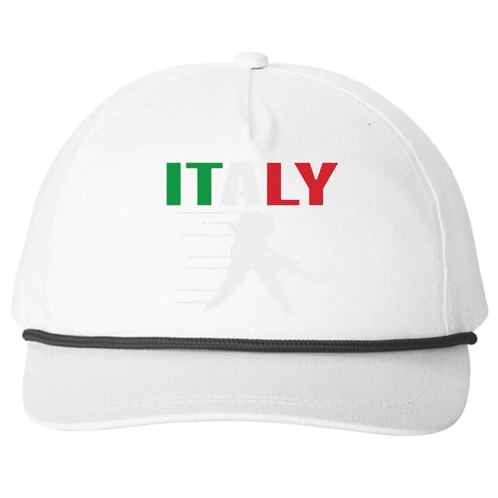 Italy Ice Hockey Fans Jersey Italian Hockey Team Supporter Snapback Five-Panel Rope Hat