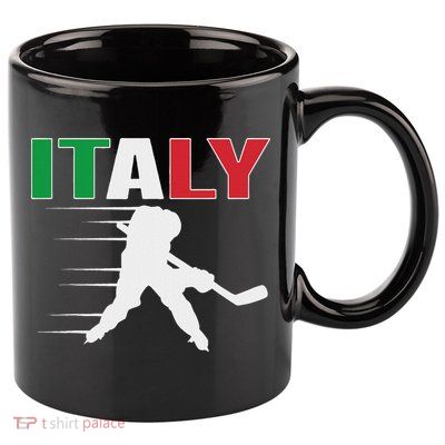 Italy Ice Hockey Fans Jersey Italian Hockey Team Supporter 11oz C Handle Ceramic Mug