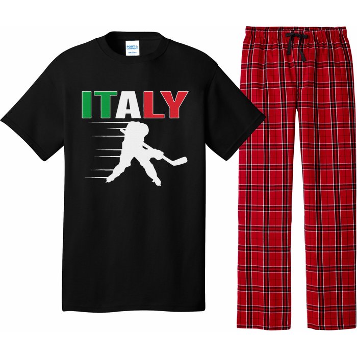 Italy Ice Hockey Fans Jersey Italian Hockey Team Supporter Pajama Set