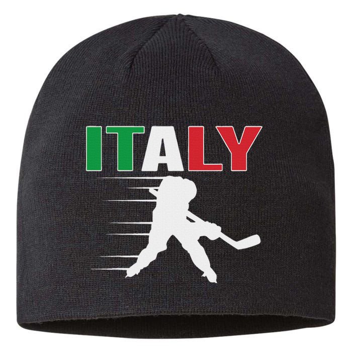 Italy Ice Hockey Fans Jersey Italian Hockey Team Supporter Sustainable Beanie