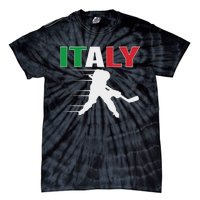 Italy Ice Hockey Fans Jersey Italian Hockey Team Supporter Tie-Dye T-Shirt