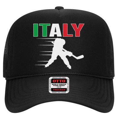 Italy Ice Hockey Fans Jersey Italian Hockey Team Supporter Trucker Hat