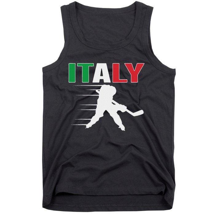 Italy Ice Hockey Fans Jersey Italian Hockey Team Supporter Tank Top