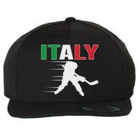 Italy Ice Hockey Fans Jersey Italian Hockey Team Supporter Wool Snapback Cap