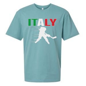 Italy Ice Hockey Fans Jersey Italian Hockey Team Supporter Sueded Cloud Jersey T-Shirt