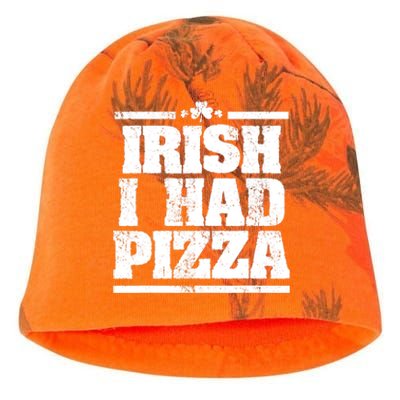 Irish I Had Another Pizza St St Patricks Day Kati - Camo Knit Beanie