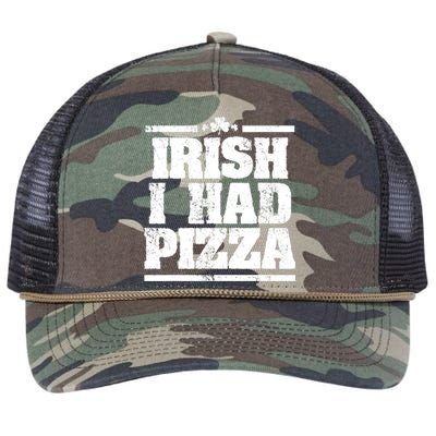 Irish I Had Another Pizza St St Patricks Day Retro Rope Trucker Hat Cap