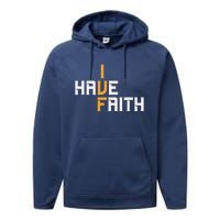 Ivf I Have Faith Ivf Mom Ivf Dad Transfer Day Performance Fleece Hoodie