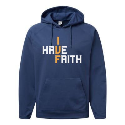 Ivf I Have Faith Ivf Mom Ivf Dad Transfer Day Performance Fleece Hoodie