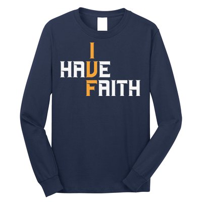 Ivf I Have Faith Ivf Mom Ivf Dad Transfer Day Long Sleeve Shirt