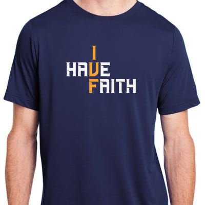 Ivf I Have Faith Ivf Mom Ivf Dad Transfer Day Adult ChromaSoft Performance T-Shirt