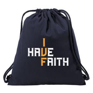 Ivf I Have Faith Ivf Mom Ivf Dad Transfer Day Drawstring Bag