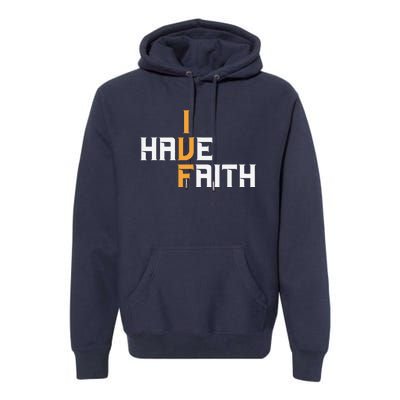 Ivf I Have Faith Ivf Mom Ivf Dad Transfer Day Premium Hoodie