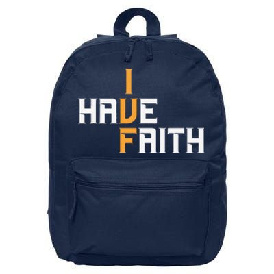 Ivf I Have Faith Ivf Mom Ivf Dad Transfer Day 16 in Basic Backpack