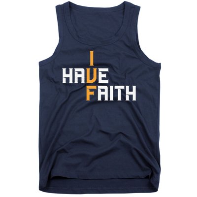 Ivf I Have Faith Ivf Mom Ivf Dad Transfer Day Tank Top