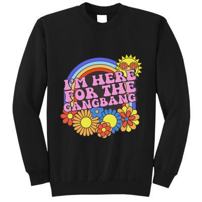 Inappropriate IM Here For The Gangbang Embarassing Adult Tall Sweatshirt