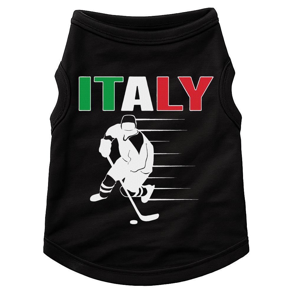 Italy Ice Hockey Fans Jersey Italian Hockey Team Supporter Doggie Tank