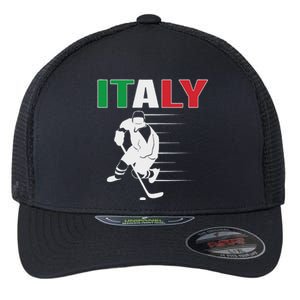 Italy Ice Hockey Fans Jersey Italian Hockey Team Supporter Flexfit Unipanel Trucker Cap