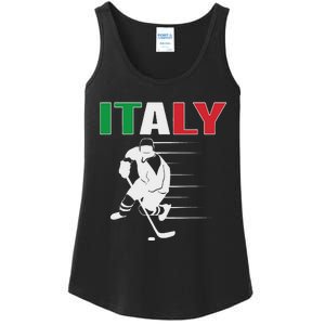 Italy Ice Hockey Fans Jersey Italian Hockey Team Supporter Ladies Essential Tank